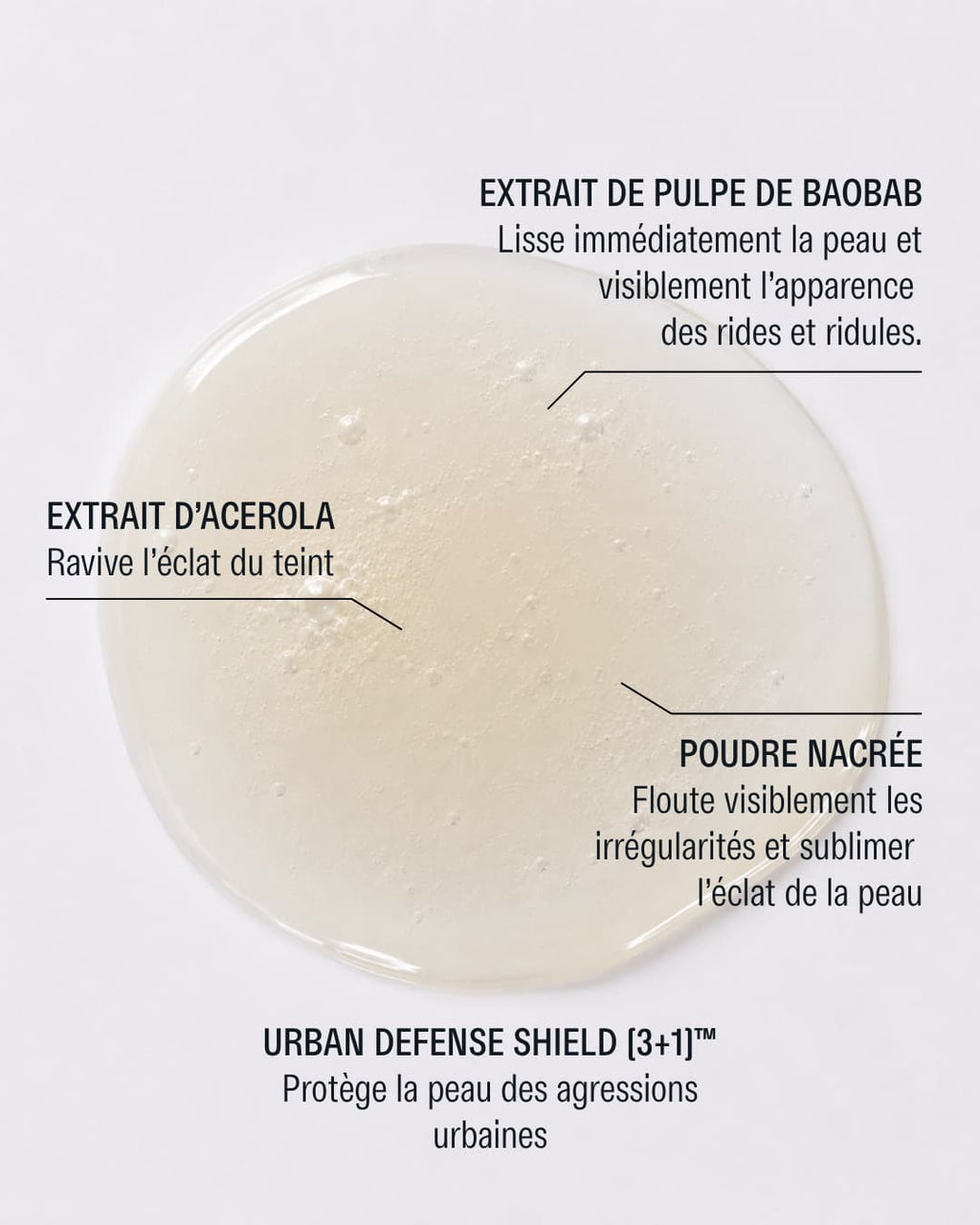 Texture et Ingredients Essence Sublimatrice